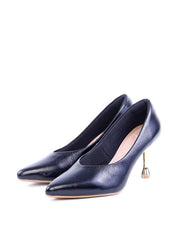 Scarpin Salto Cromado e Bico Fino - Preta SDI-11690 - PR