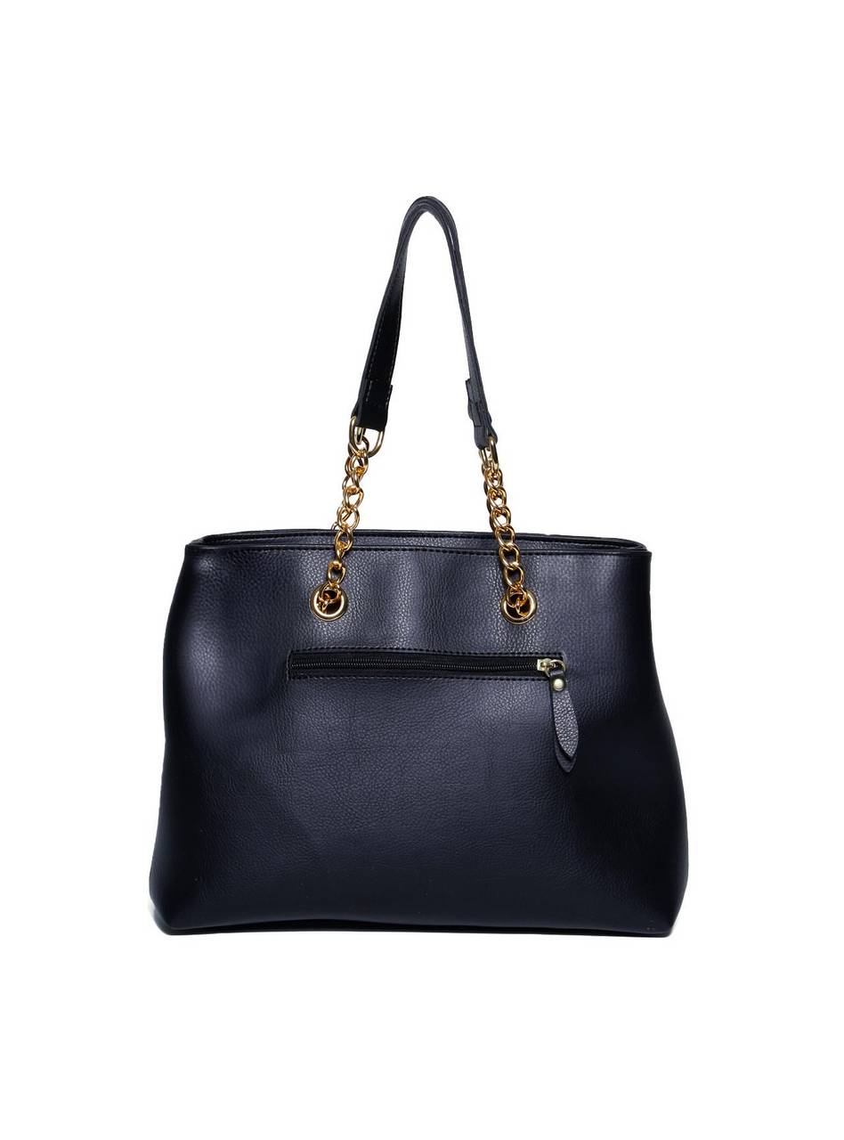 Bolsa Feminina Tiracolo Corrente Preta BSI-5980 - PR