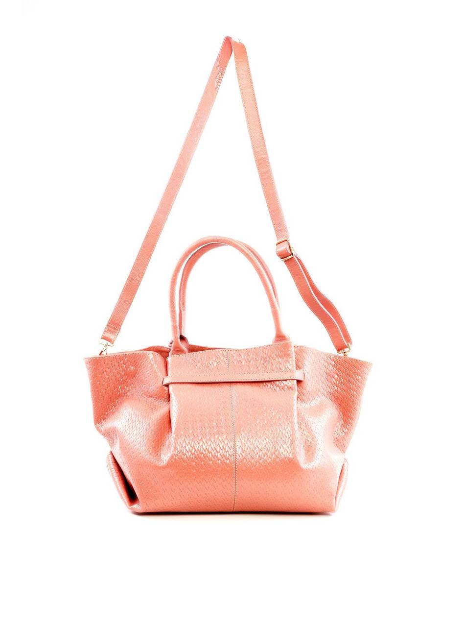 Bolsa Tote com Drapeado e Alça Dupla - Nude BSI-6275 - NU