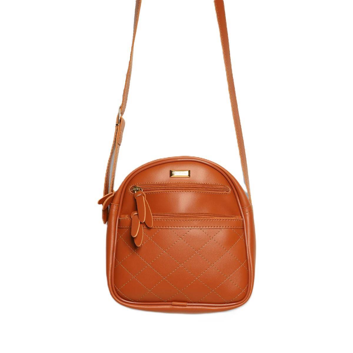 Bolsa Cantil Transversal Matelassê Castor BSI-5809 - CS