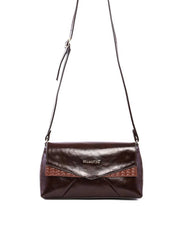 Bolsa Satchel Média Tampa com Recortes - Cacau BSI-6484 - CA