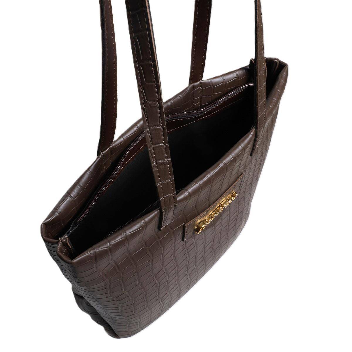 Bolsa Shopper Tiracolo Grande Cacau BSI-5827 - CA