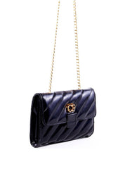 Bolsa Leila Satchel em Matelassê - Preta BSI-6305 - PR