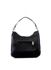 Bolsa Hobo Grande com Bolsos Frontais - Preta BSI-6468 - PR