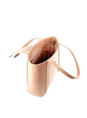 Bolsa Tote com Flor Frontal - Nude BSI-6359 - NU