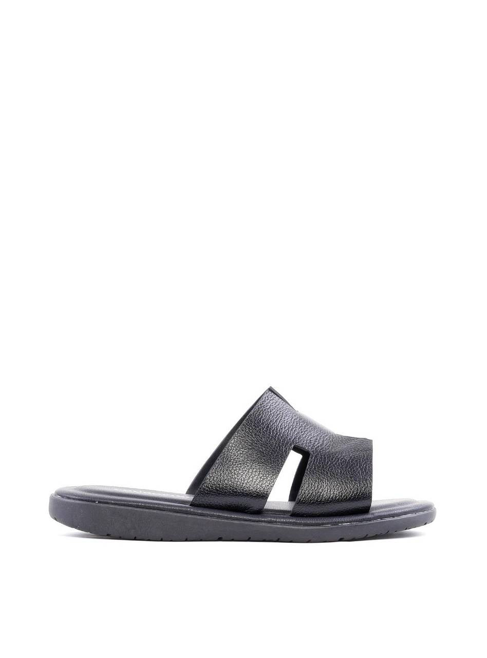 Chinelo Masculino com Recorte H - Preta SDI-12155 - PR