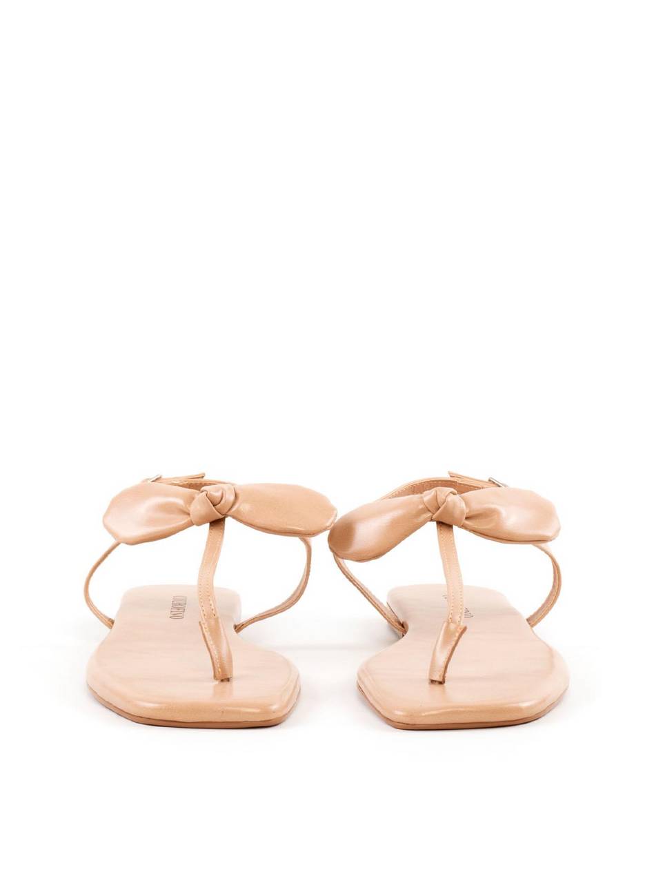 Rasteira Dedo Detalhe Laço - Nude SDI-12057 - NU