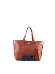 Bolsa Shopper com Barbicacho e Esferas - Castor BSI-6369 - CS
