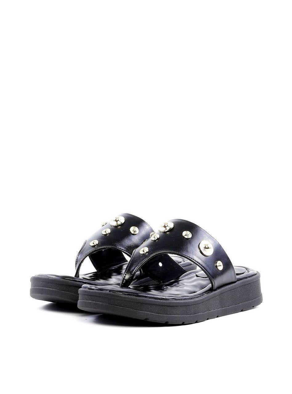 Flatform Couro Fino de Dedo - Preta SDI-11902 - PR