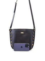 Bolsa Tote Quadrada com Spikes - Preta BSI-6408 - PR