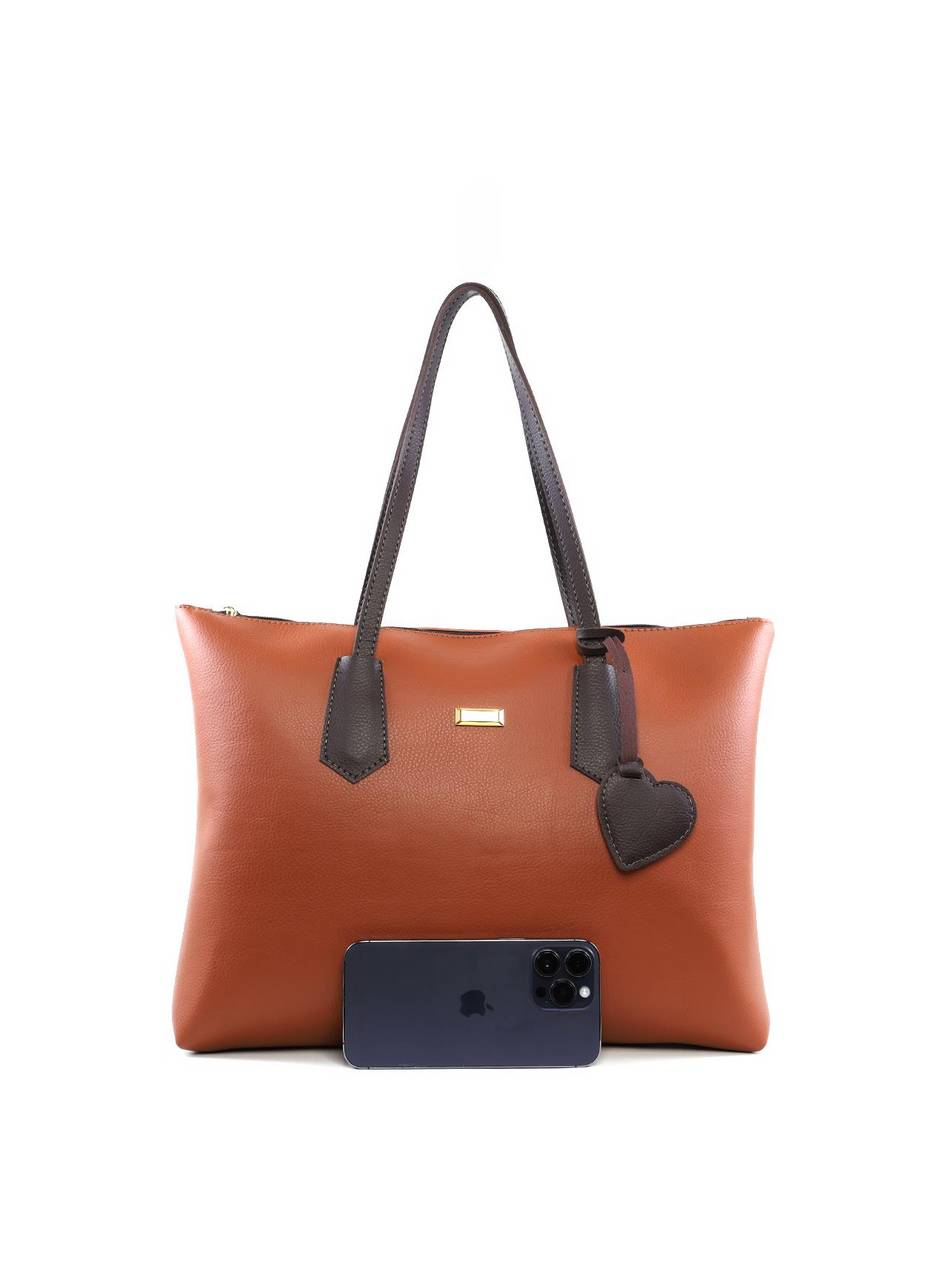 Bolsa Shopper Bag Charm Coração - Castor BSI-6413 - CS