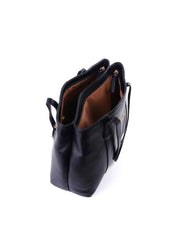 Bolsa Shopper Grande Couro Divisórias Preta BSI-5686 - PR