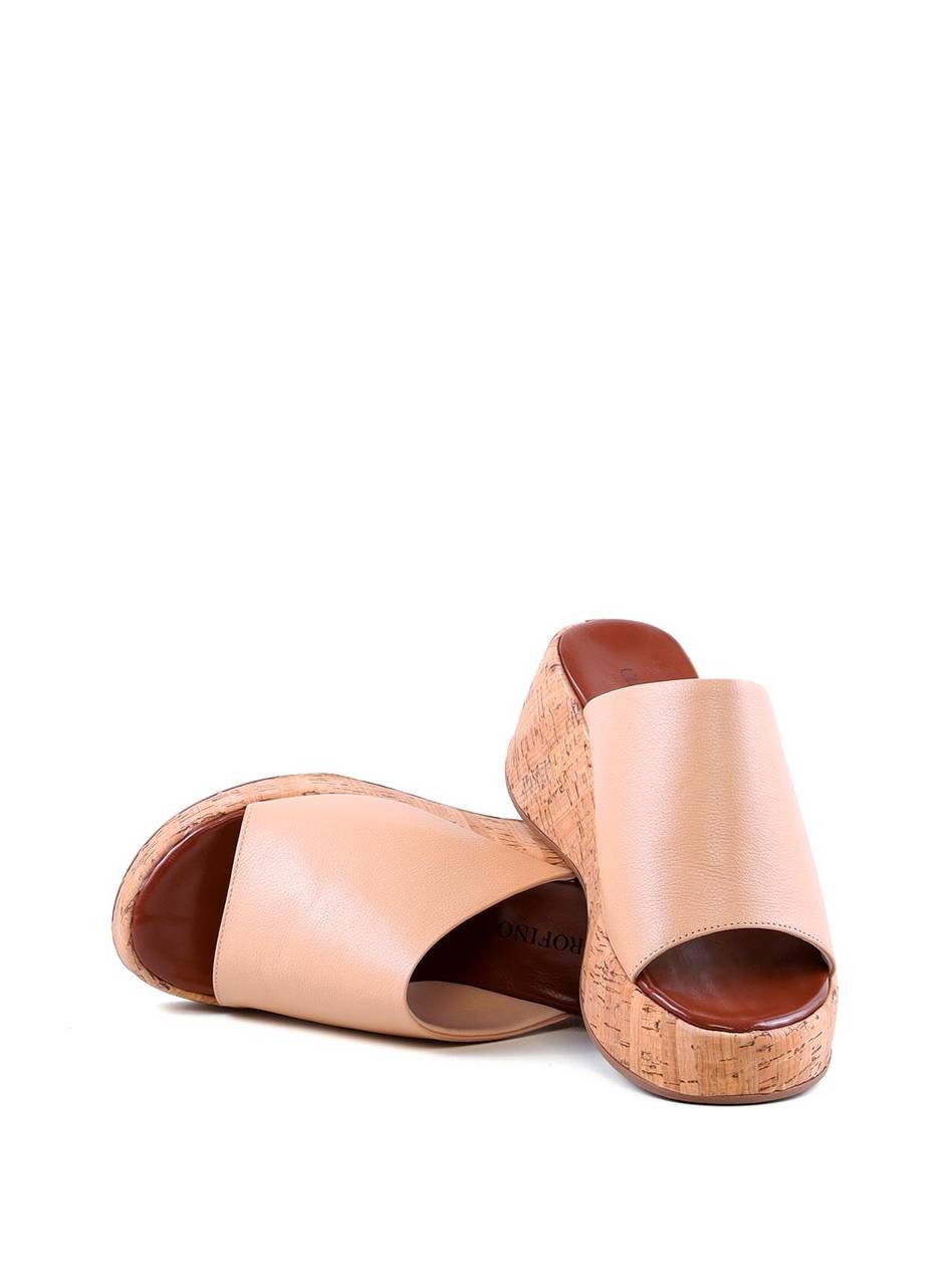 Tamanco Plataforma em Cortiça com Tira Larga - Nude SDI-12140 - NU
