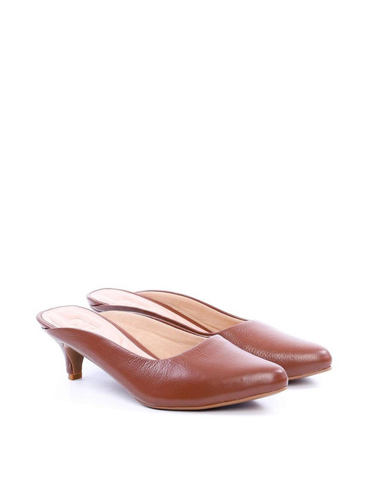Sandália Mule Salto Kitten - Castor SDI-11739 - CS
