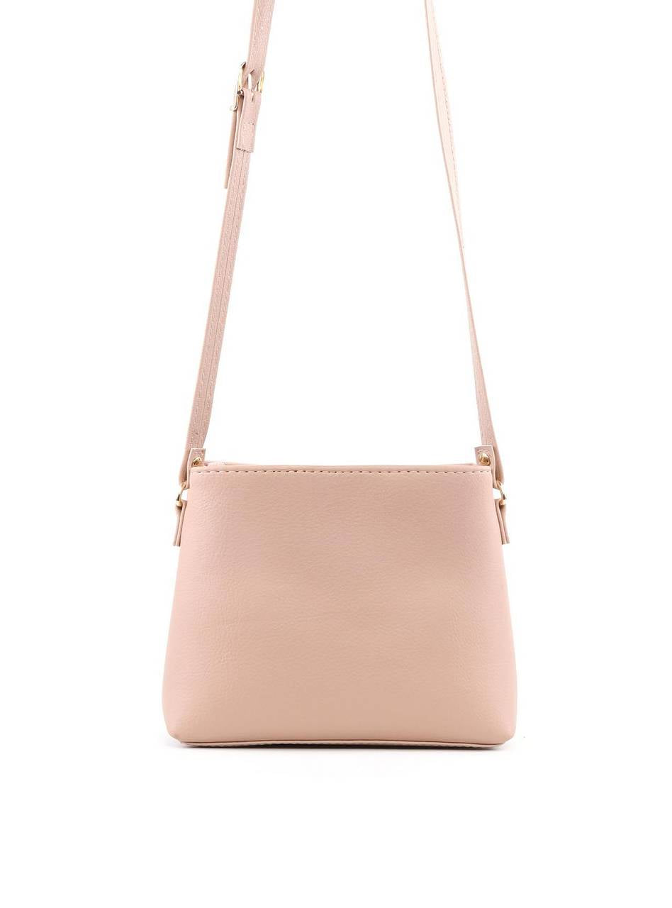 Bolsa Transversal Duas Divisórias - Nude BSI-6386 - NU