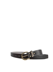 Cinto Feminino Social Espessura Media Liso Couro Preto CTI-925 - PR