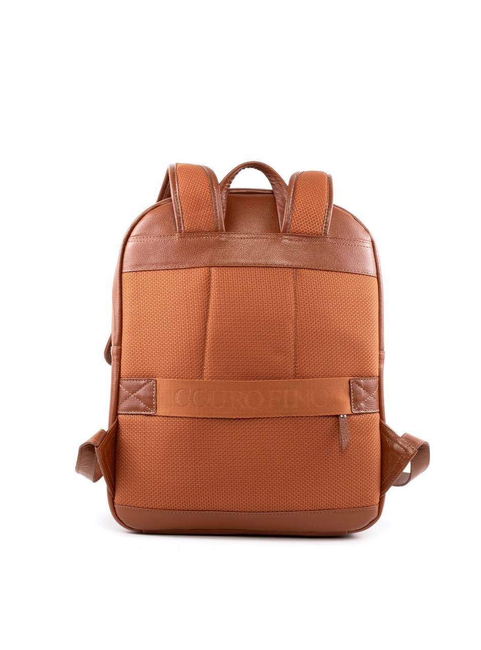 Mochila Casual Arredondada em Couro - Castor MEI-459 - CS