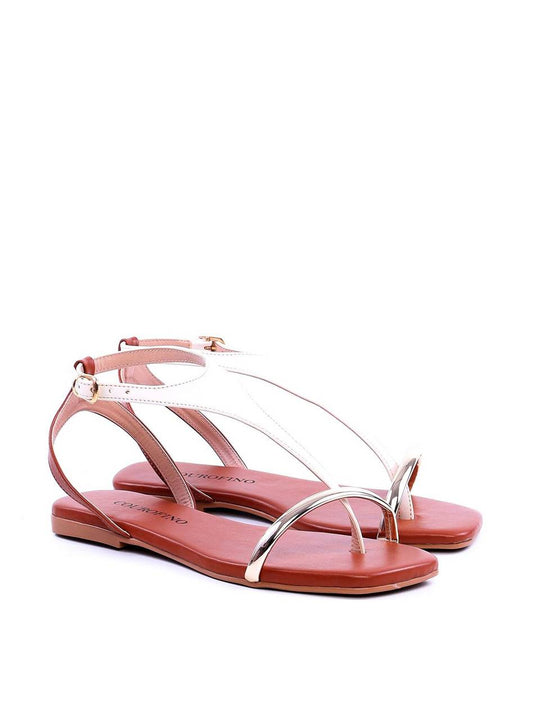 Rasteira Bicolor com Tira Fina - Castor SDI-11729 - CS