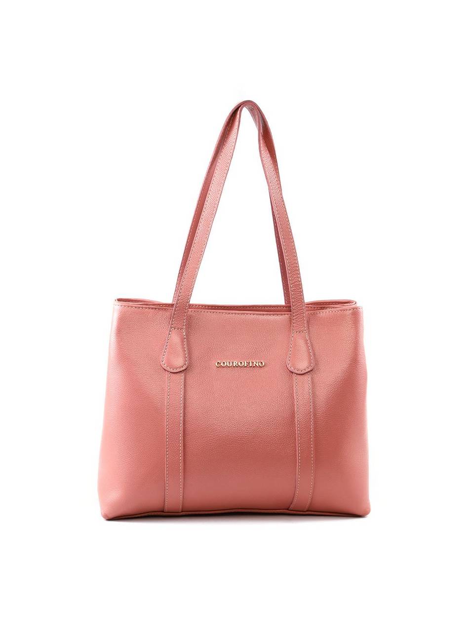Bolsa Shopper Grande Couro Divisórias Nude BSI-5686 - NU