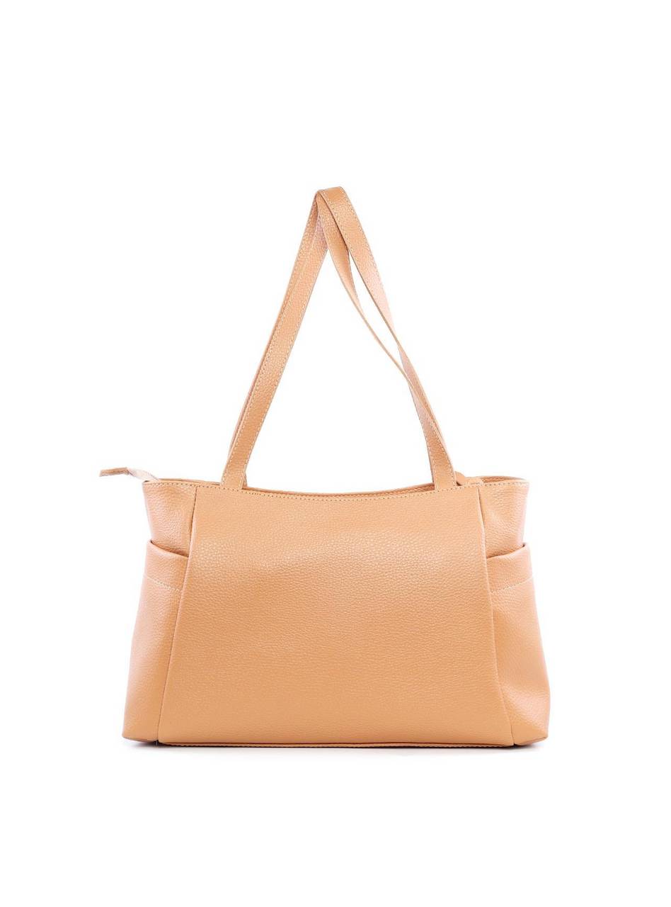 Bolsa Tote com Ziper Frontal Vertical - Nude BSI-6177 - NU