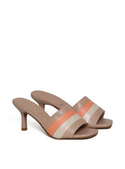 Sandália Feminina Tamanco Multicolor - Nude SDI-11651 - NU
