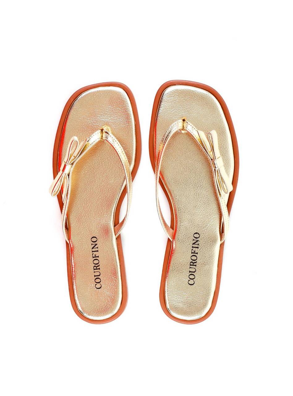 Rasteira de Dedo com Laço - Ouro SDI-11971 - AU