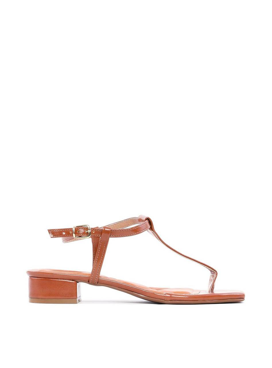 Sandália de Dedo com Salto Bloco Baixo - Castor SDI-11841 - CS