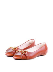 Sapatilha Peep Toe Enfeite Bridão - Castor SDI-11982 - CS