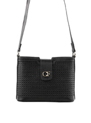 Bolsa Transversal Detalhe Tela Frontal - Preta BSI-6377 - PR