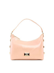 Bolsa Hobo Tiracolo com Detalhes Laterais - Nude BSI-6199 - NU