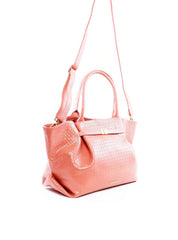 Bolsa Tote com Drapeado e Alça Dupla - Nude BSI-6275 - NU