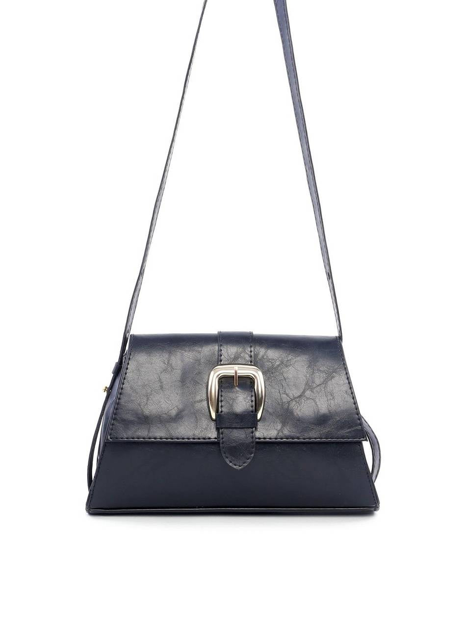 Bolsa Satchel com Maxi Fivela - Preta BSI-6164 - PR