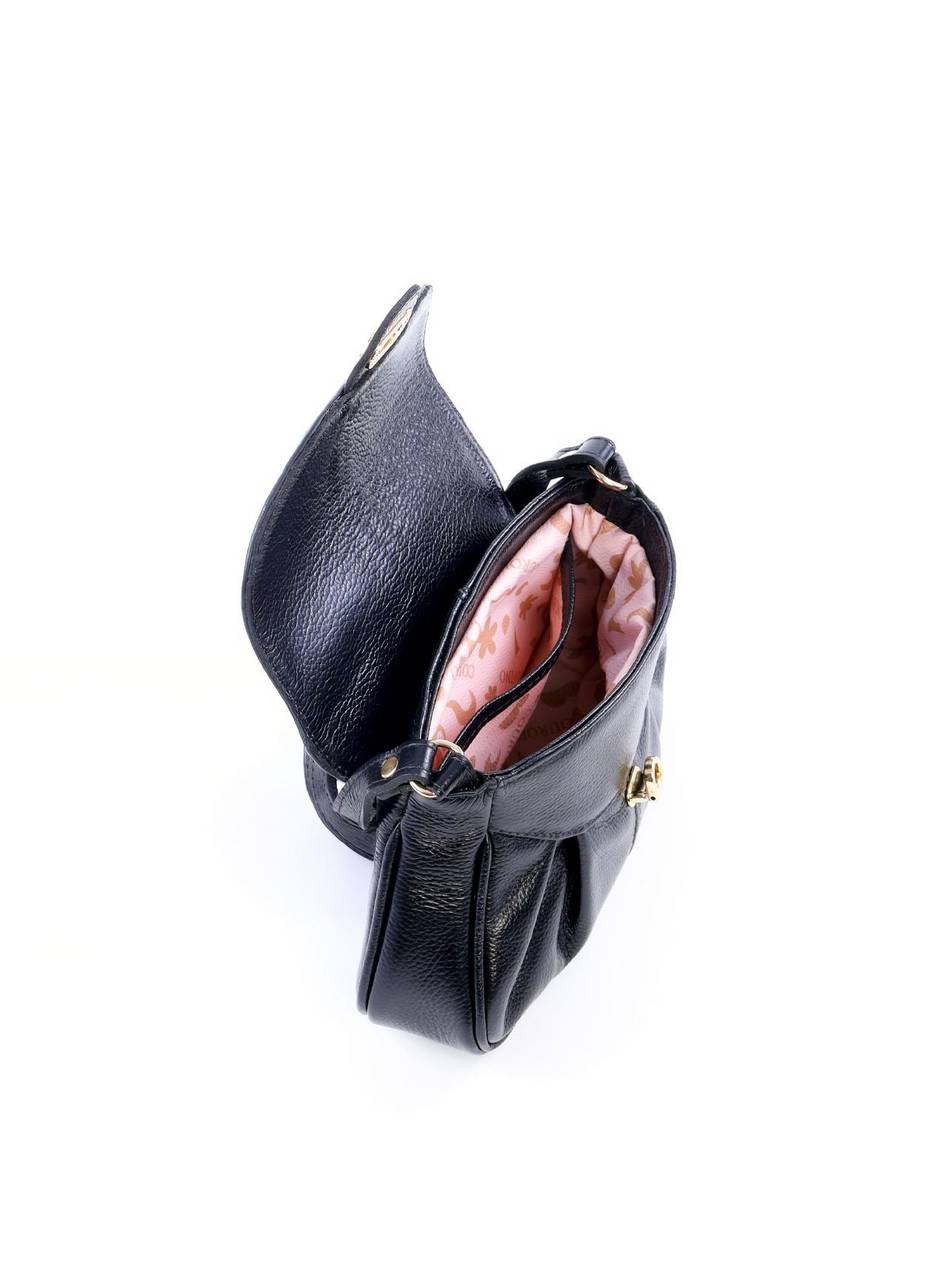 Bolsa Saddle Transversal Drapeada - Preta BSI-6089 - PR