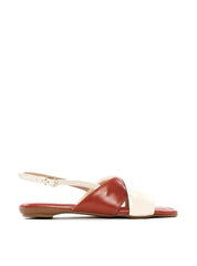 Sandália Rasteira Tiras Cruzadas Bicolor SDI-12269 - CS