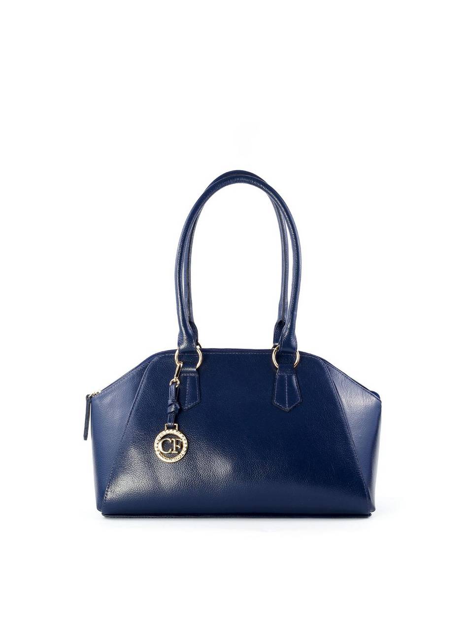 Bolsa Tote com Detalhe de Chaveiro CF - Azul BSI-6176 - AZ