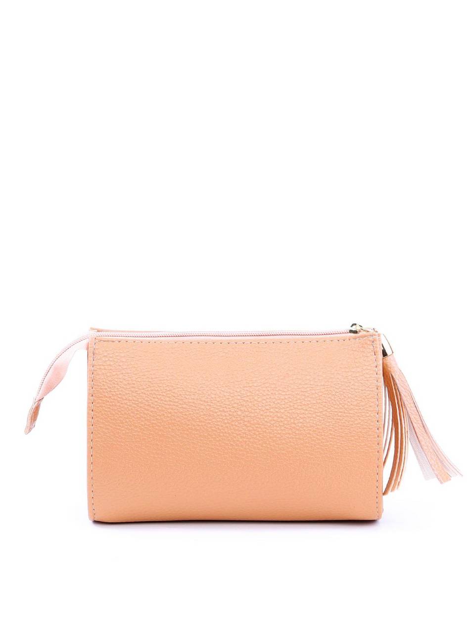 Necessaire Quadrada com Barbicacho - Nude NSI-149 - NU