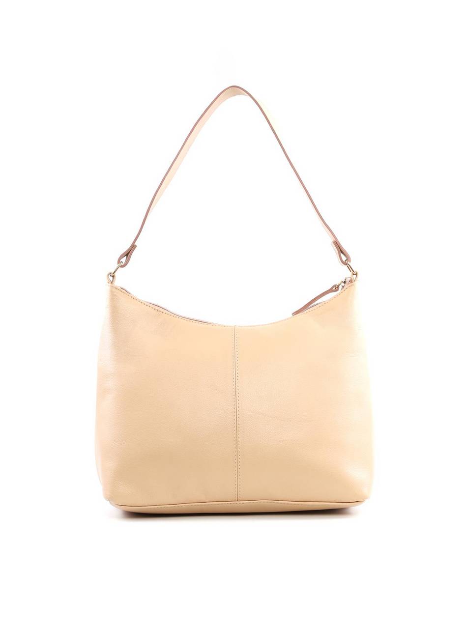 Bolsa Hobo com Costura Aparente - Nude BSI-6445 - NU