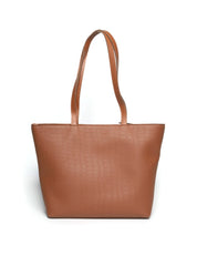 Bolsa Shopper Tiracolo Detalhes Tiras Zíper Puxador Castor BSI-5889 - CS