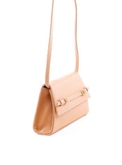 Bolsa Satchel Transversal com Fivelas - Nude BSI-6112 - NU