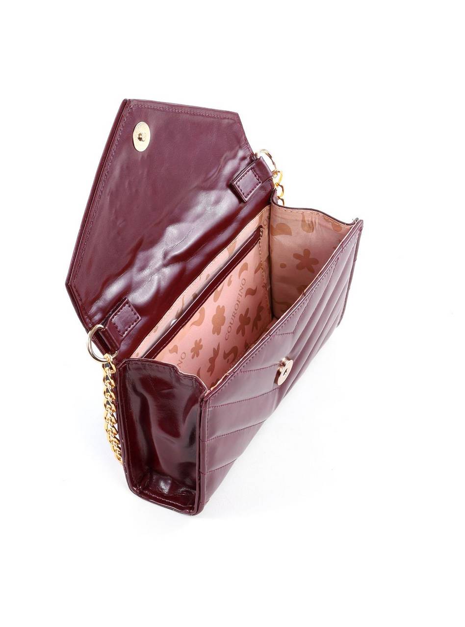 Bolsa Clutch Transversal em Matelassê - Vinho BSI-6424 - VI