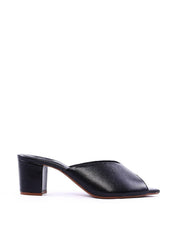 Tamanco Peep Toe com Salto Bloco - Preta SDI-12022 - PR