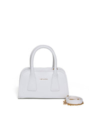 Bolsa Tote Tiracolo Costura Geométrica Branca  BSI-5985 - BR