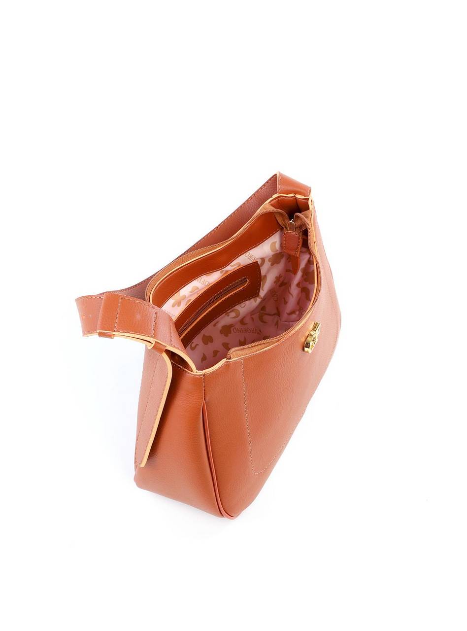 Bolsa Hobo de Mão com Costuras - Castor BSI-6203 - CS