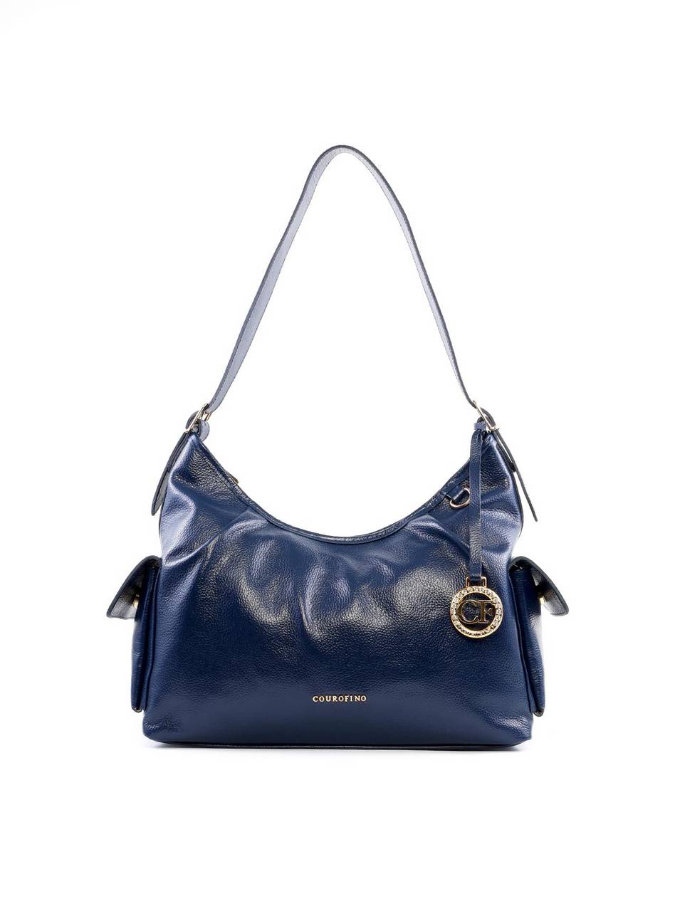 Bolsa Hobo com Bolsos Laterais - Preta BSI-6234 - PR
