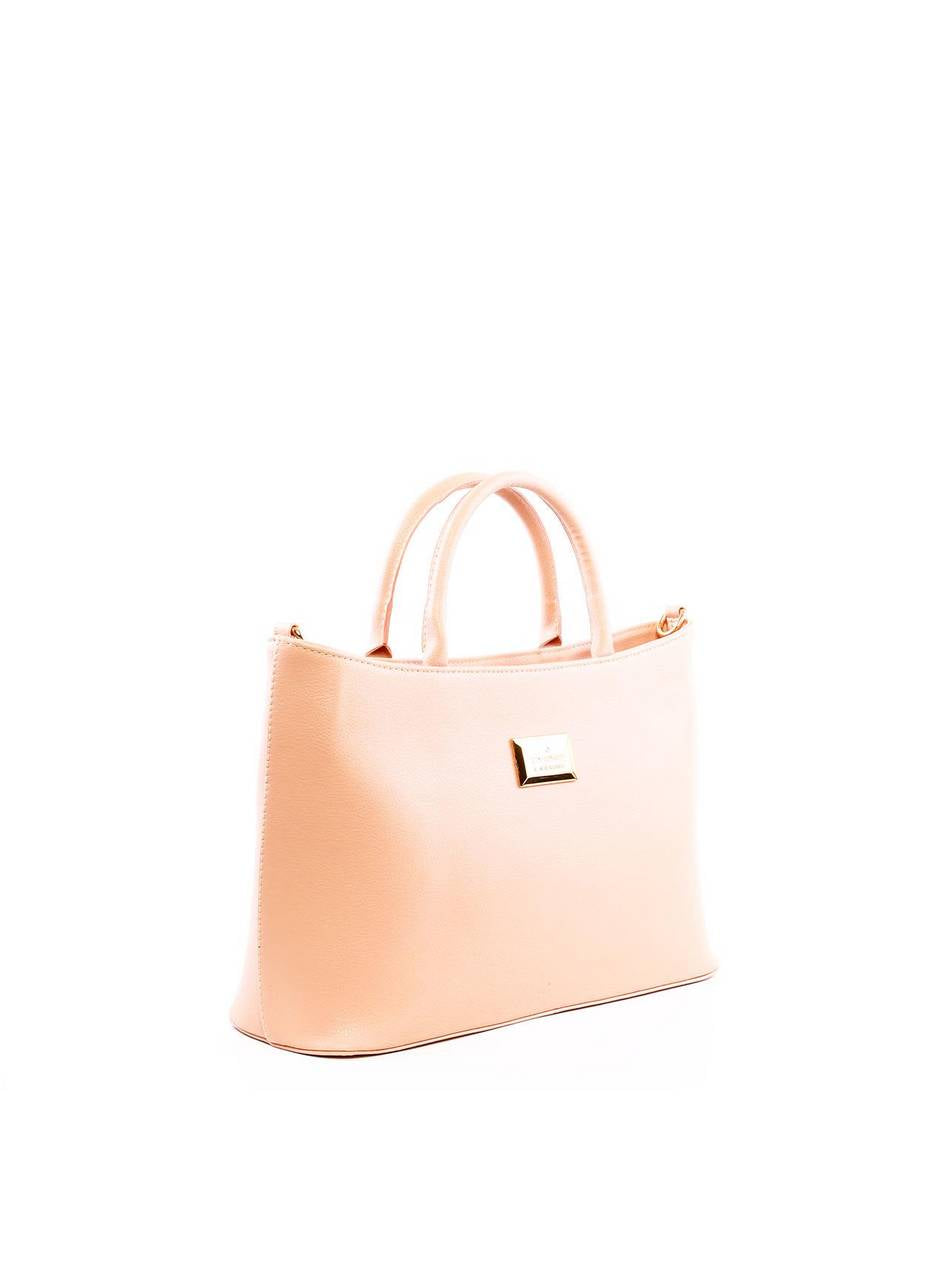 Bolsa Tote Quadrada Grande Alça Dupla - Nude BSI-6279 - NU