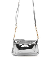 Bolsa Transversal Pequena com Bolso Frontal BSI-6519 - PT