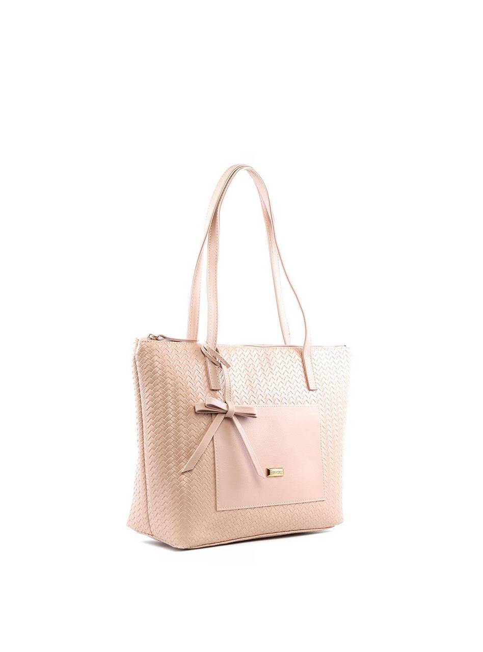 Bolsa Shopper Bag Charm Laço - Nude BSI-6381 - NU