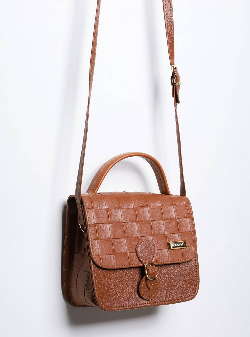 Bolsa Bag Pequena Lingueta Fivela Castor BSI-5855 - CS