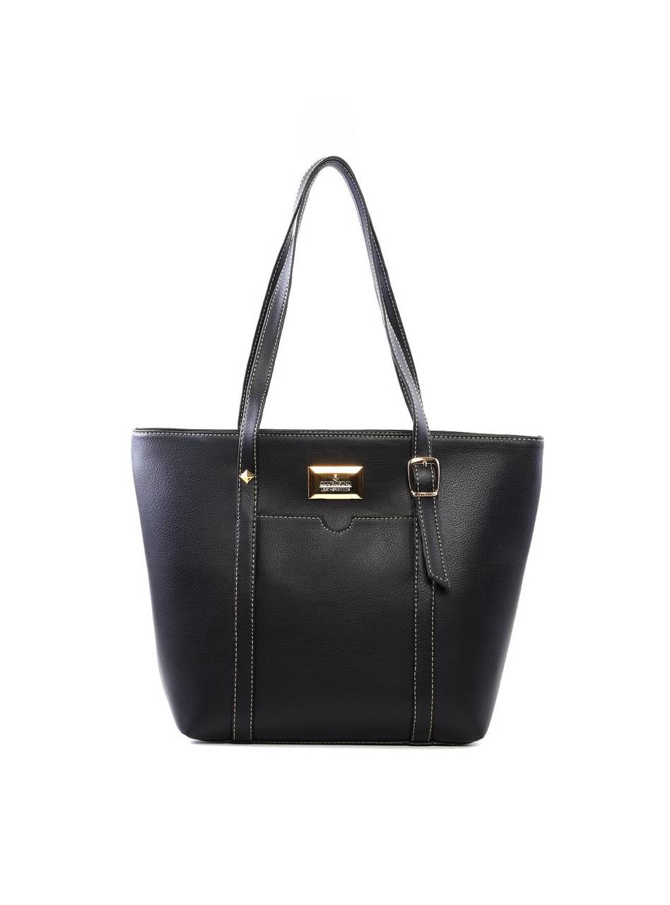 Bolsa Shopper com Costura Aparente - Preta BSI-6205 - PR