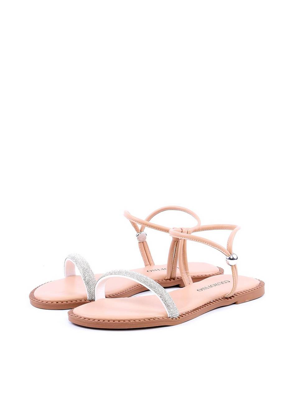 Rasteira de Prender com Strass - Nude SDI-11802 - NU